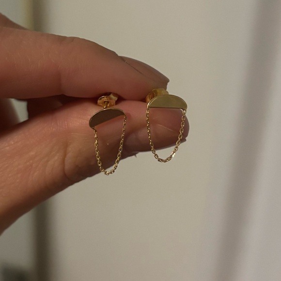 Jewelry - 14k Yellow Gold Chain Earrings (Pair)